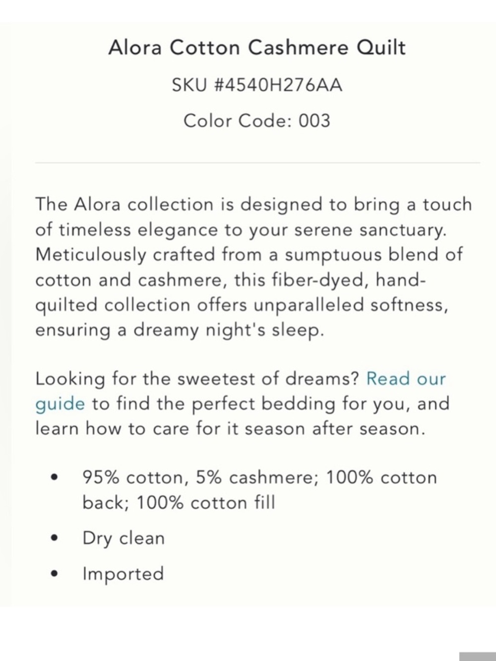 Anthropologie | Alora Cotton Cashmere Quilt King - Picture 9 of 9